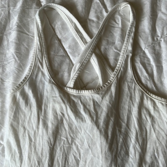 Under Armour White Tank Top, lightly worn - Picture 3 of 5